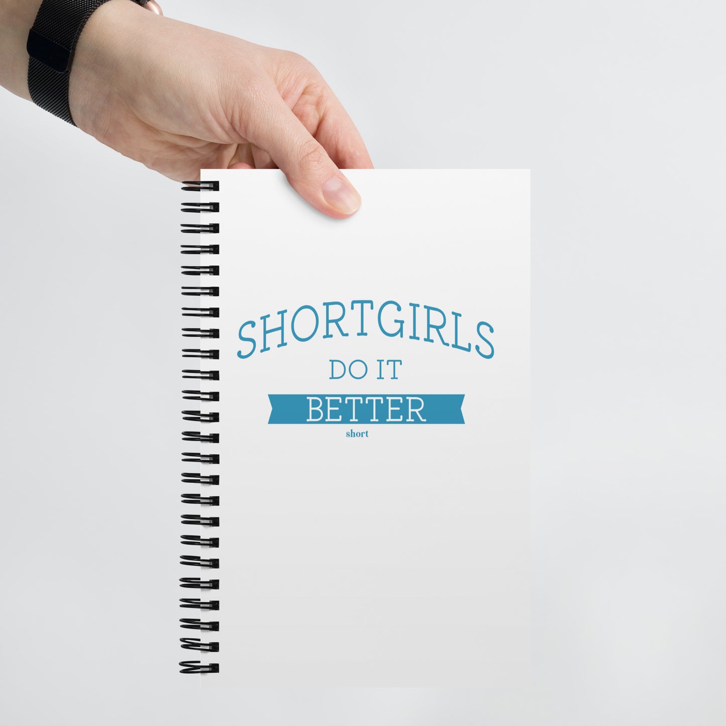 Spiral notebook - shortgirl do it better
