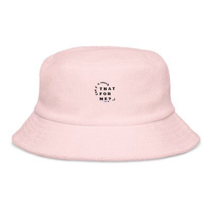 Terry cloth bucket hat - Can you reach that for me?