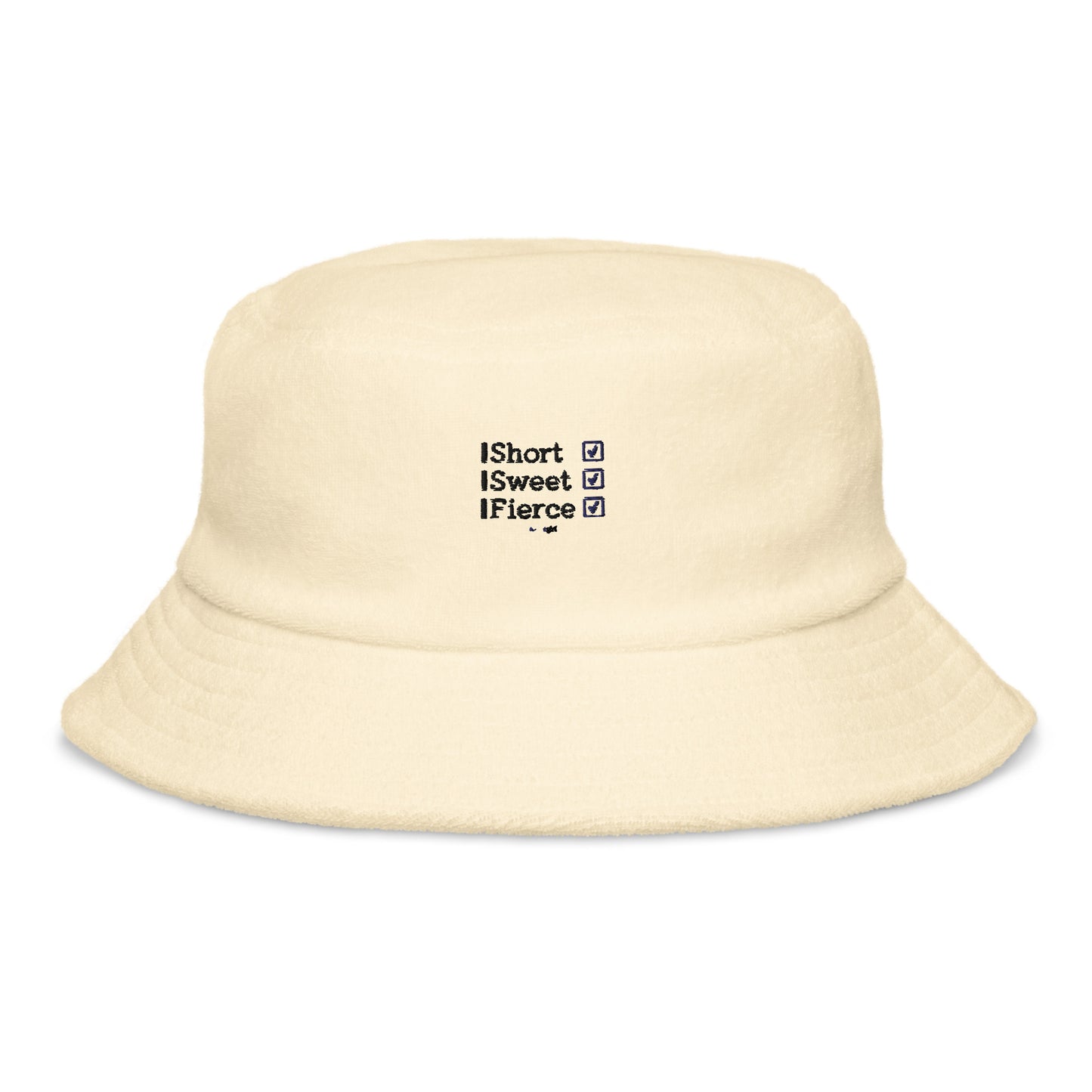 Terry cloth bucket hat - Short, Sweet, Fierce