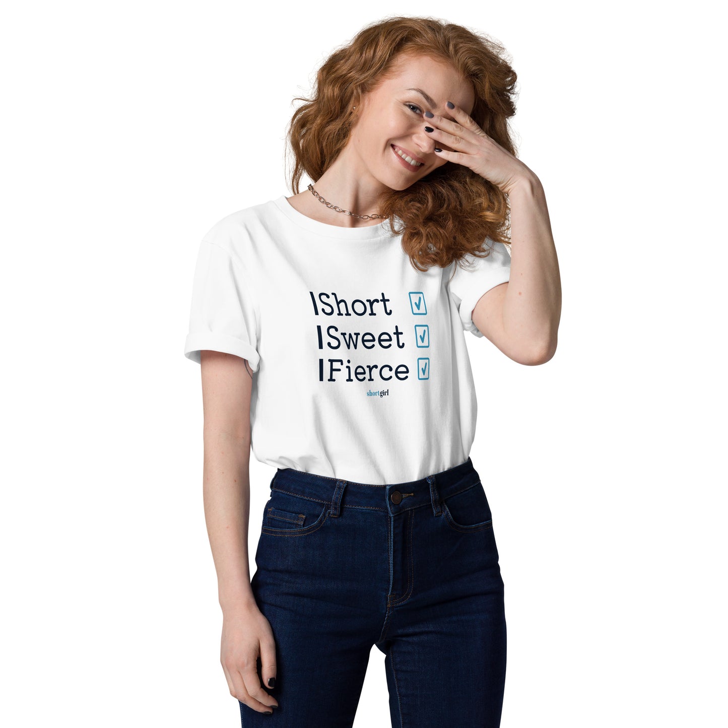 Unisex organic cotton t-shirt - Short, Sweet, Fierce
