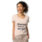 Women’s basic organic t-shirt - Everyone Loves a shortgirl