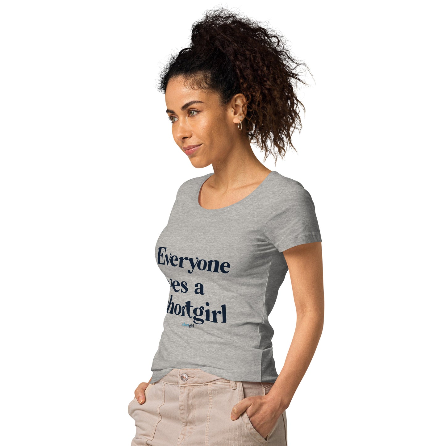 Women’s basic organic t-shirt - Everyone Loves a shortgirl